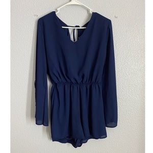 Navy blue romper